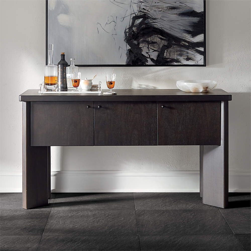 Shawdow Blackened Wooden Sideboard