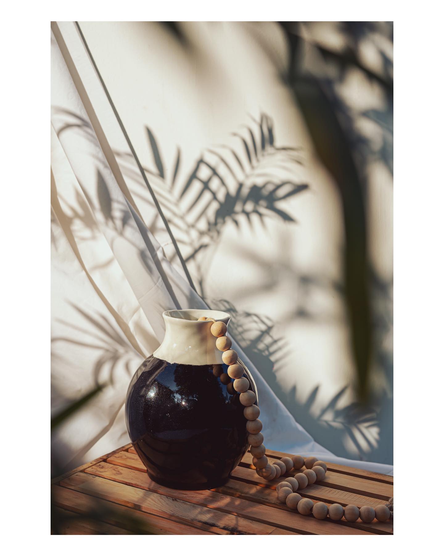 Half-Dipped Stoneware Vase
