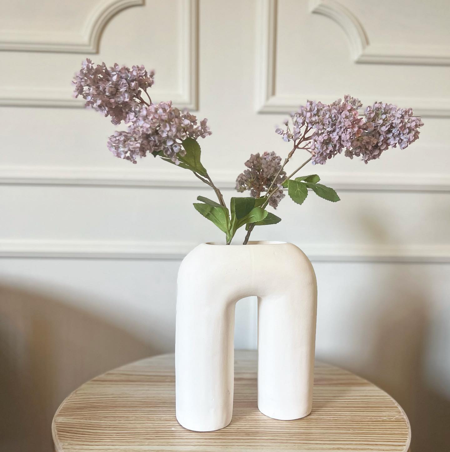 Abstract stoneware vase