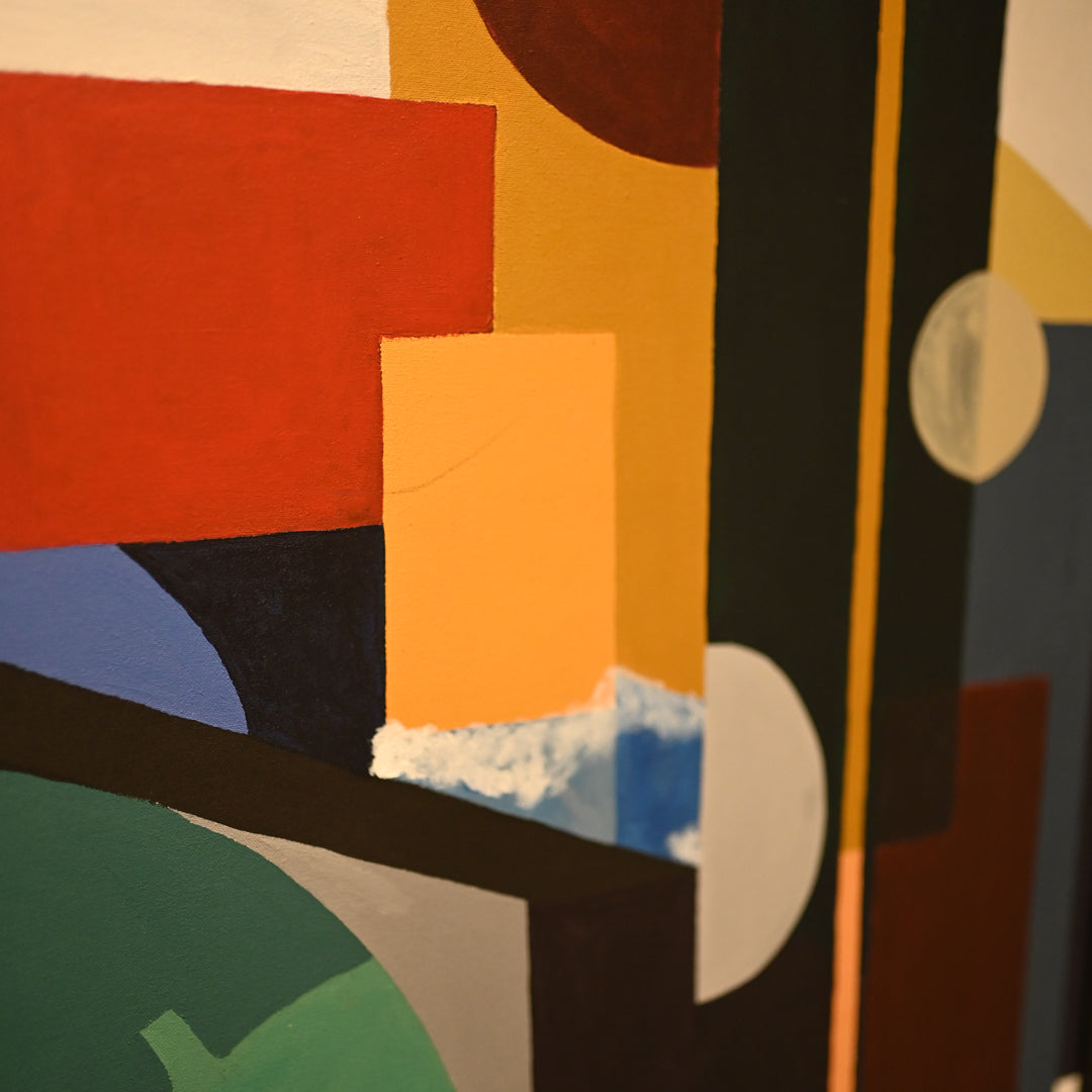 Geometric painting - Picturesque by Rabia Nasir