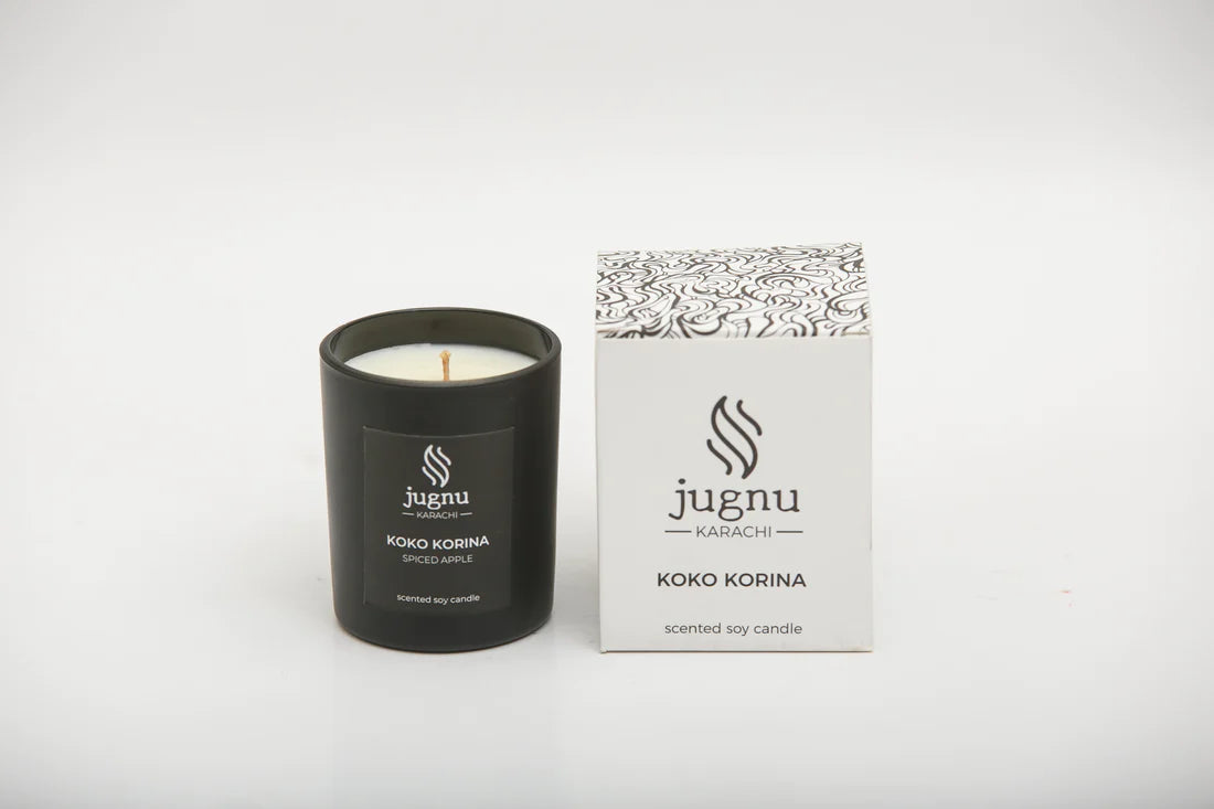 Koko Korina (Spiced Apple) - Scented Soy Candle_ Jugnu