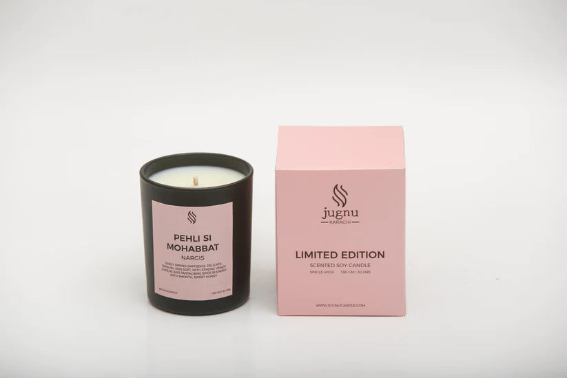 Pehli Si Mohabbat (Nargis) - Limited Edition Scented Soy Candle_ Jugnu