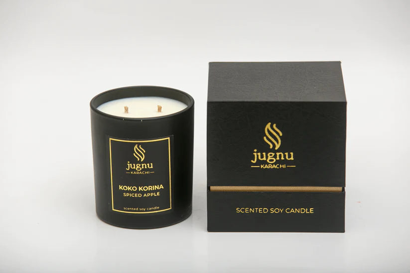 Koko Korina (Spiced Apple) - Scented Soy Candle_ Jugnu
