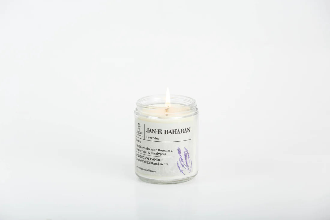 Jan-e-Baharan (Lavender) - Scented Soy Candle_ jugno