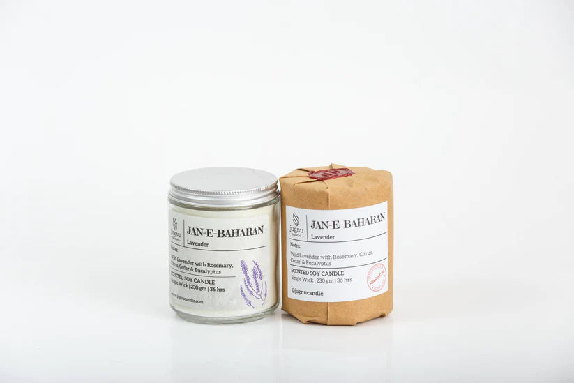 Jan-e-Baharan (Lavender) - Scented Soy Candle_ jugno