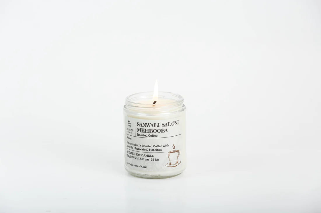 Sanwali Saloni Mehbooba (Freshly Brewed Coffee) - Scented Soy Candle-jugno
