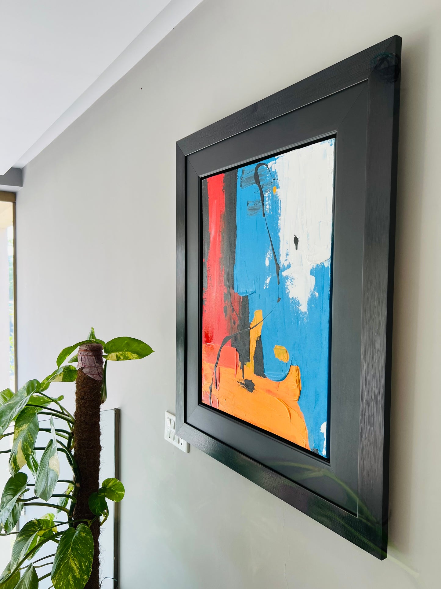 Abstract Textured - OBW- Canvases By Zainab