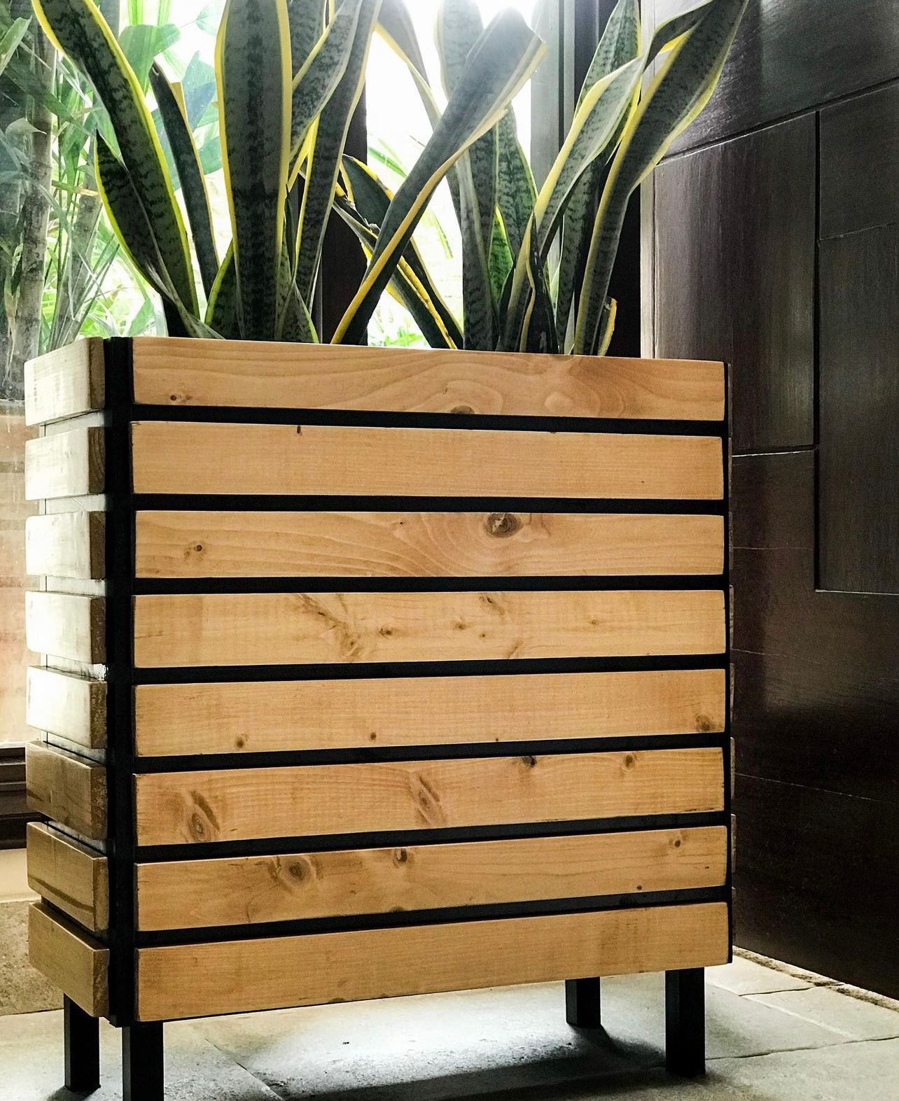 Iron Wood Planter