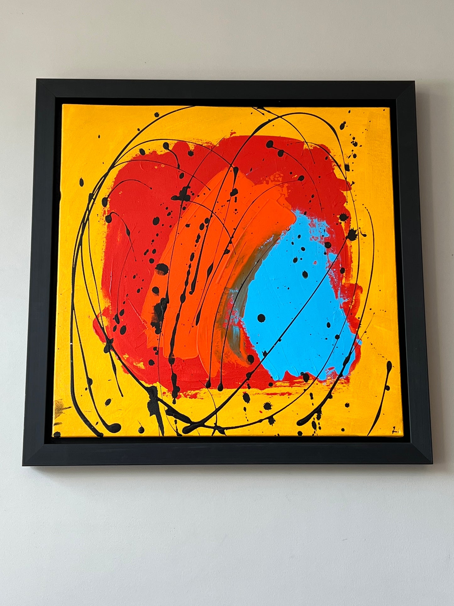 Abstract Textured -Mustard - Canvases By Zainab