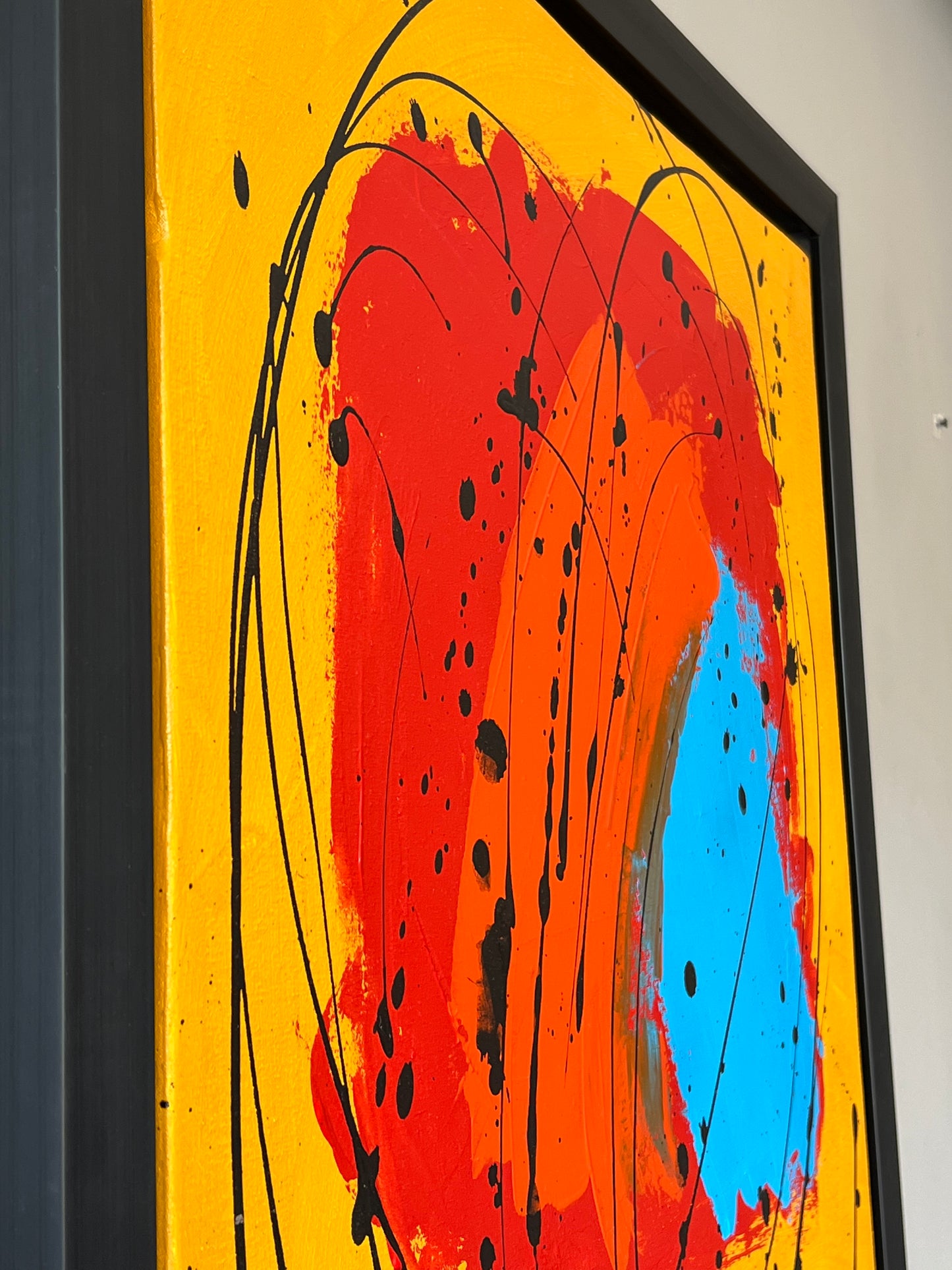 Abstract Textured -Mustard - Canvases By Zainab