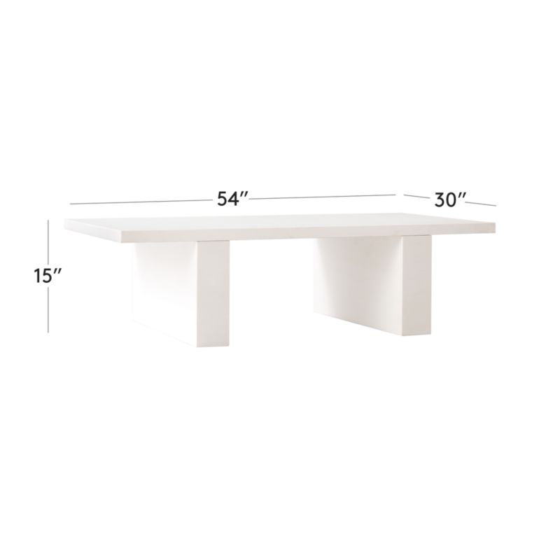 White Solid Coffee Table