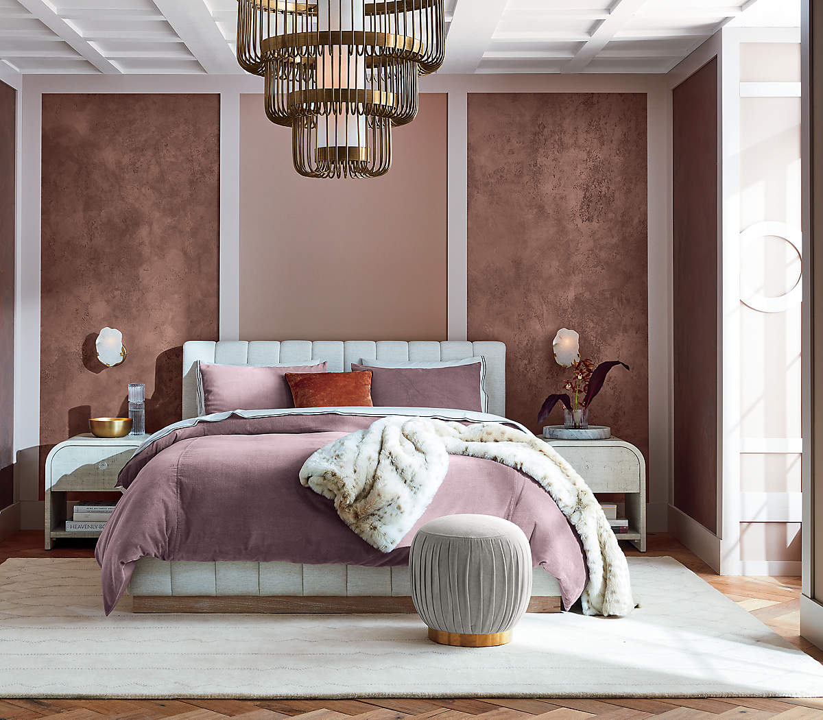 Forte White King Bed