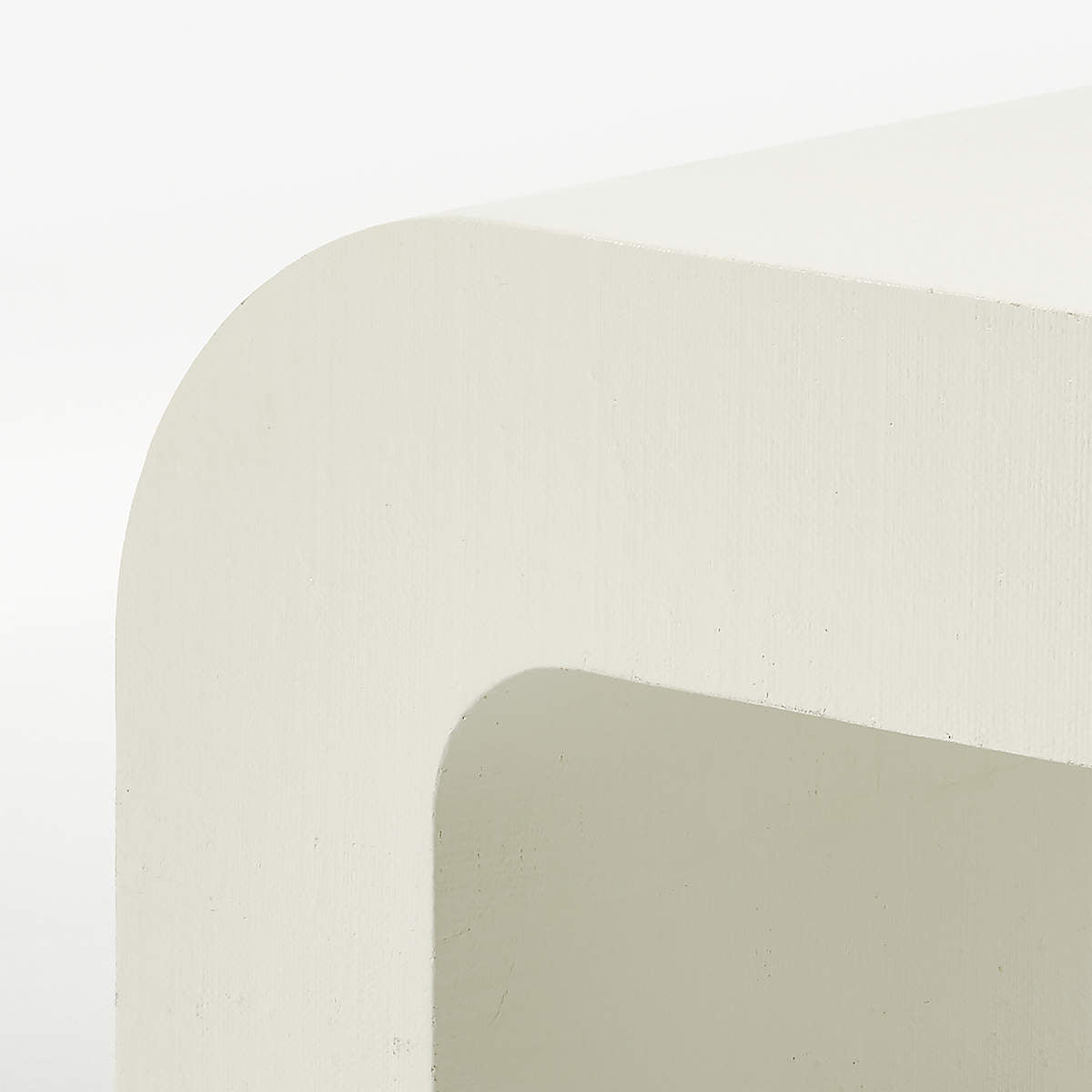 Horseshoe Ivory Lacquered Linen Coffee Table
