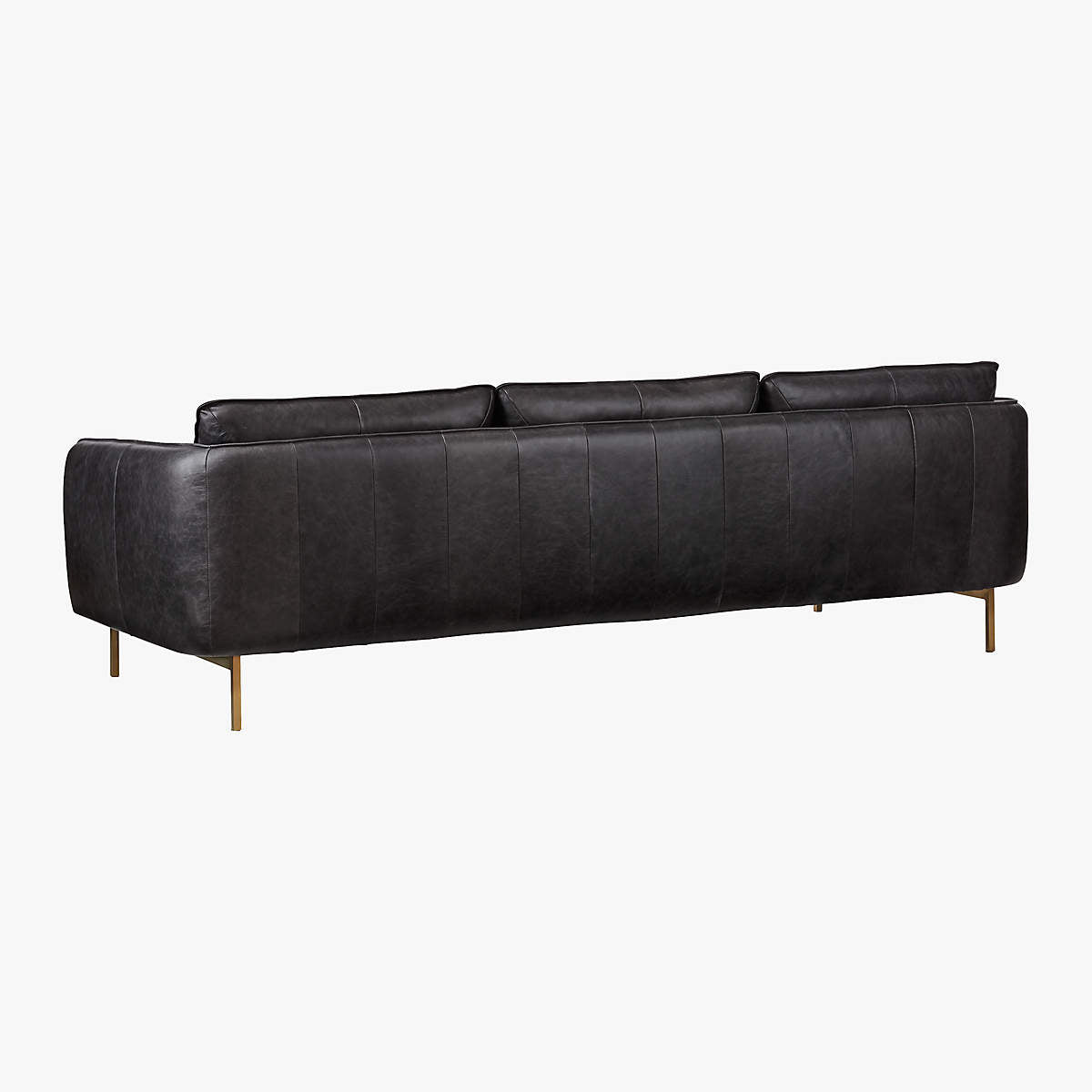 Hoxton Black Leather Sofa