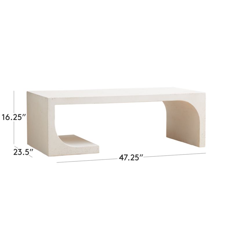 Slope Cement Coffee Table