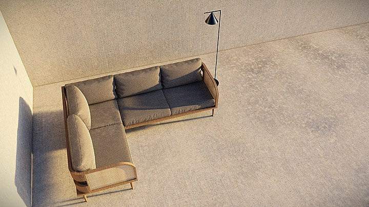 L-Shaped Chandigarh Sofa-Kollekt