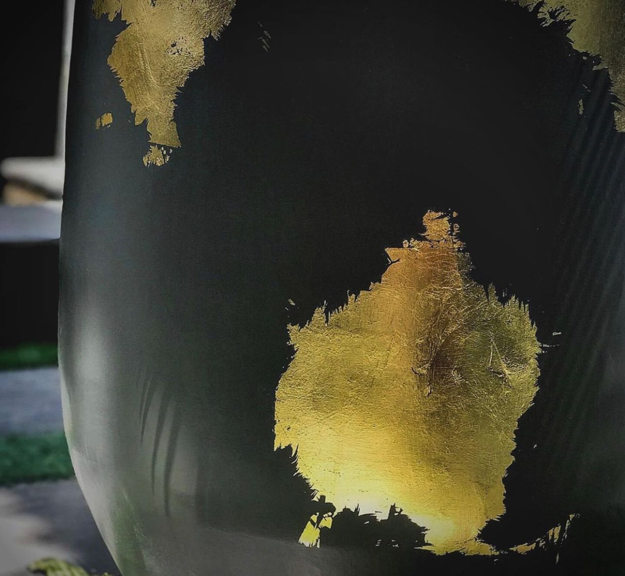 Charcoal Gold Leaf