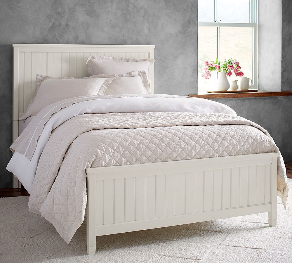Classic White Beadboard Bed