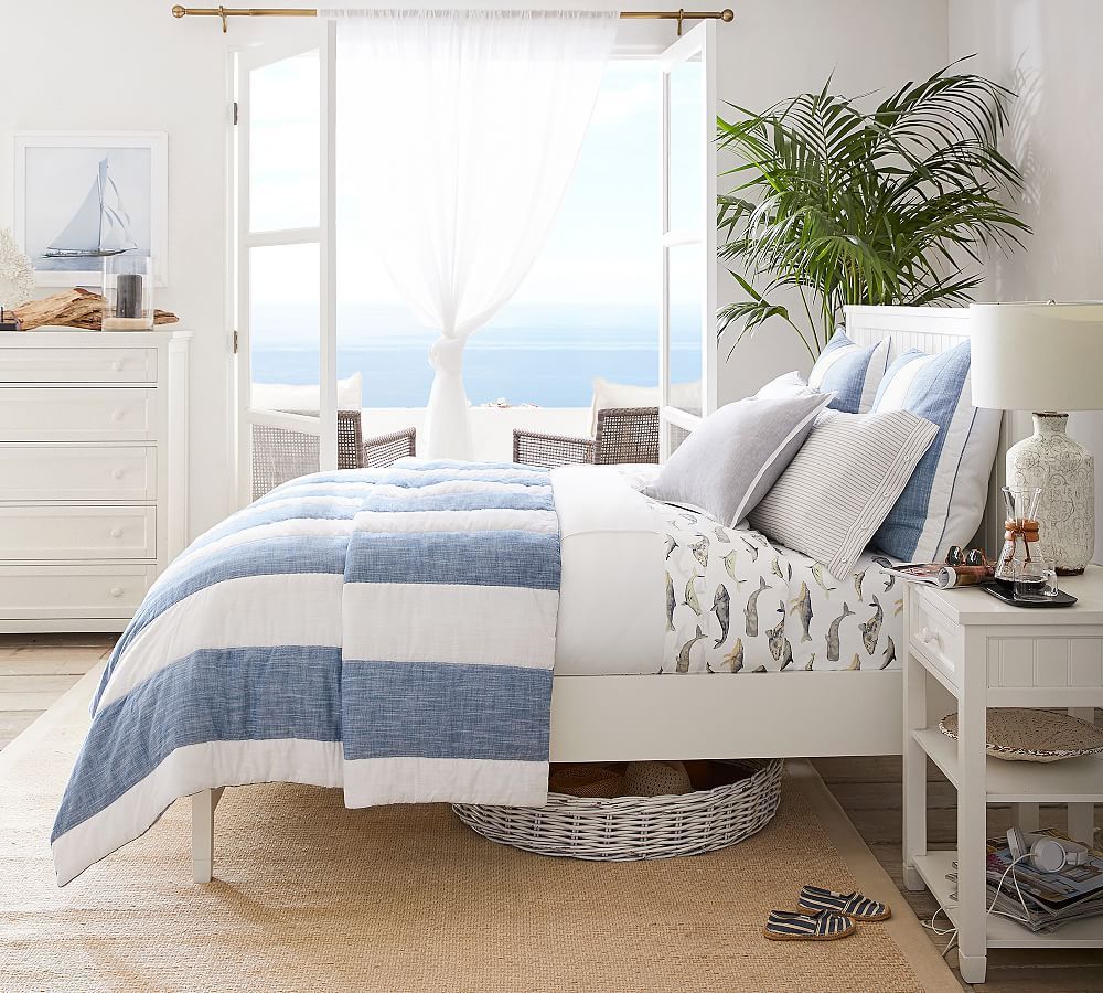 Classic White Beadboard Bed