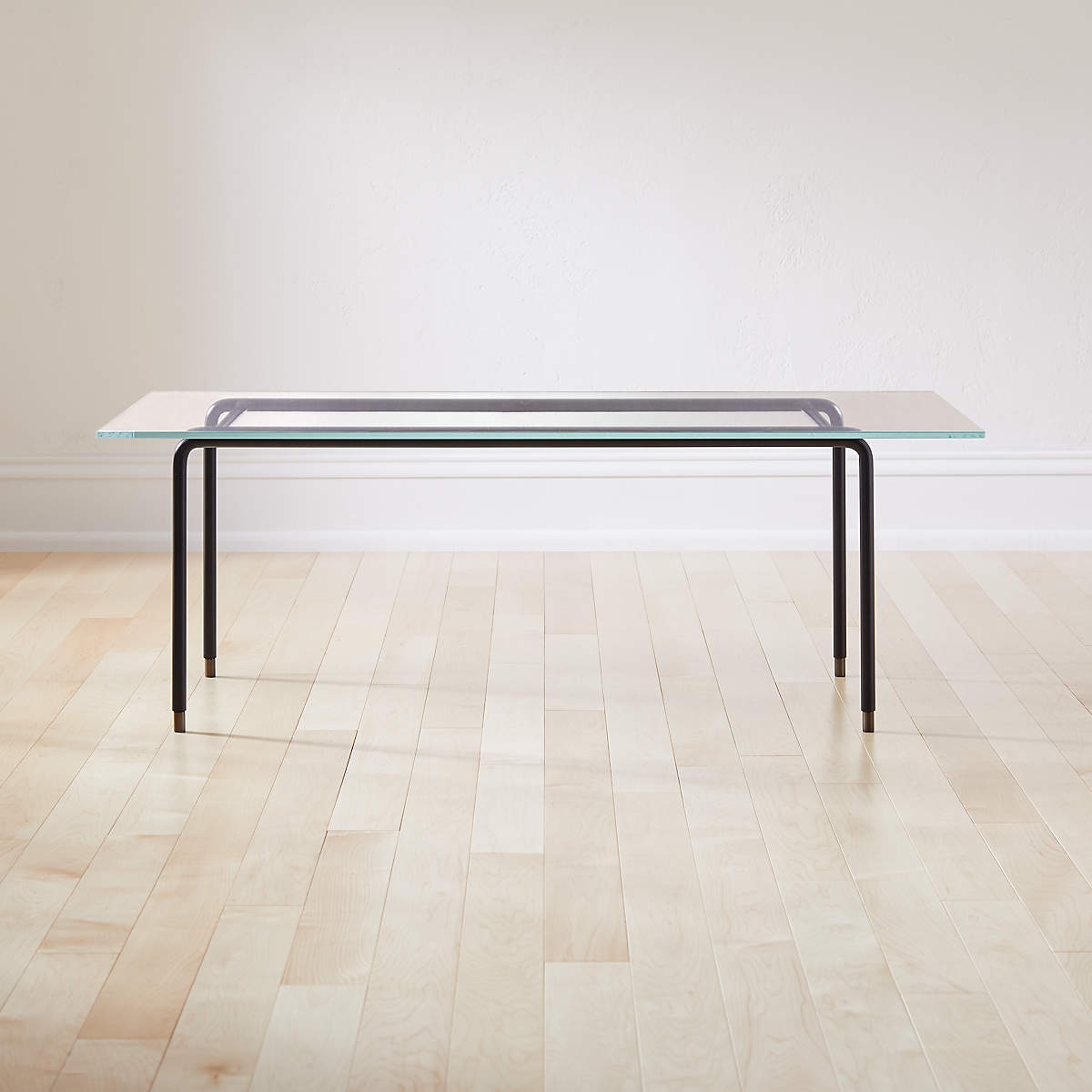 Cane Glass Coffee Table