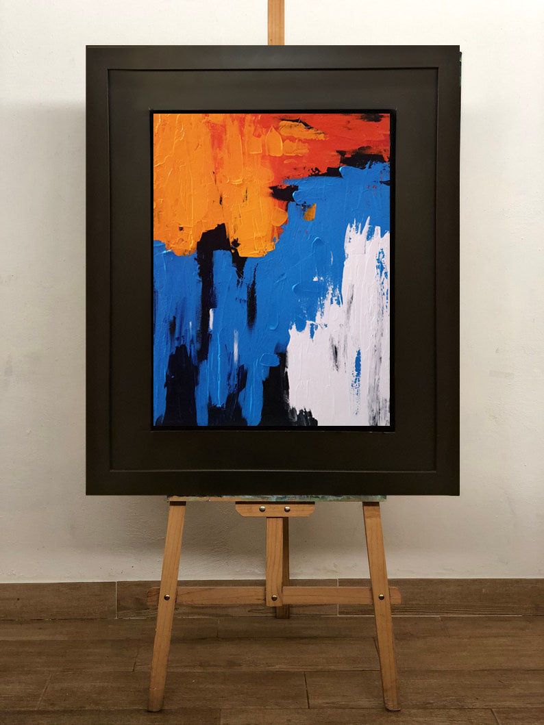 Abstract Textured - OBW- Canvases By Zainab