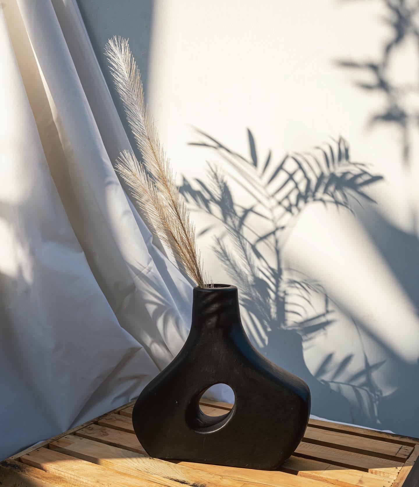 Terracotta-Asymmetric Vase
