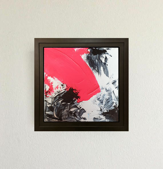 Abstract Textured Deep Pink - Canvases By Zainab