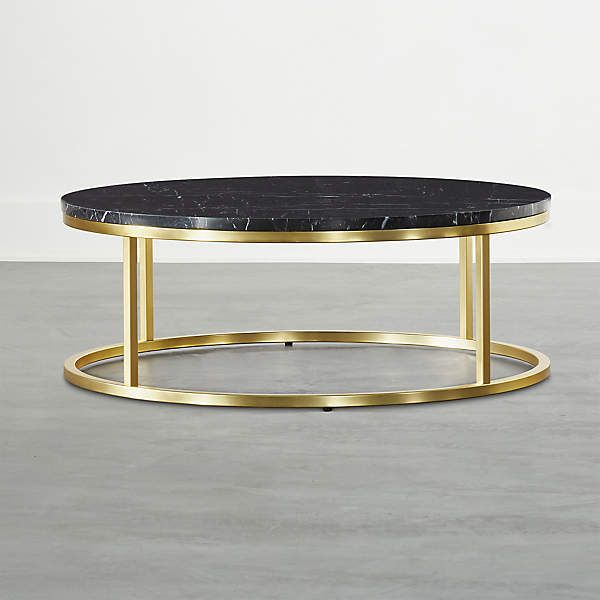 Smart Round Black Marble Coffee Table