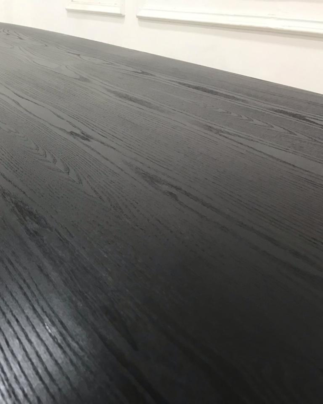 Blackened Oak Dining Table