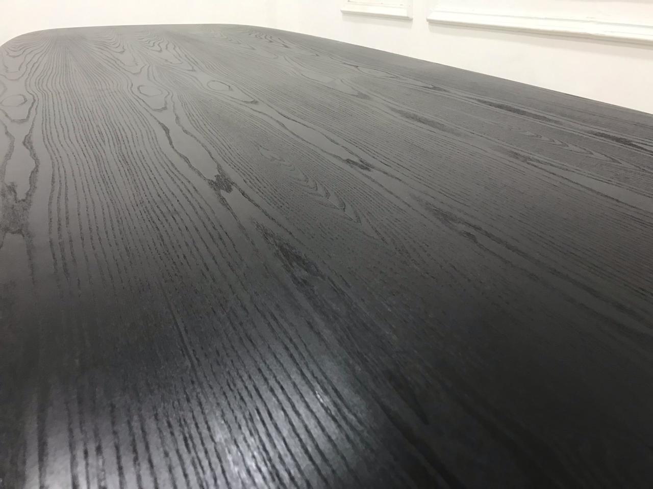 Blackened Oak Dining Table