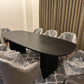 Blackened Oak Dining Table