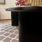 Blackened Oak Dining Table