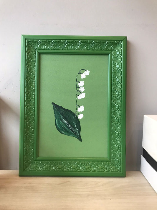 Wilted Jasmine on Green(Floral series)- Picturesque by Rabia Nasir