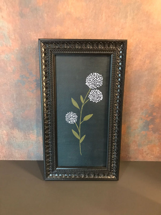 Dandelion on black (Floral Series)- Picturesque by Rabia Nasir