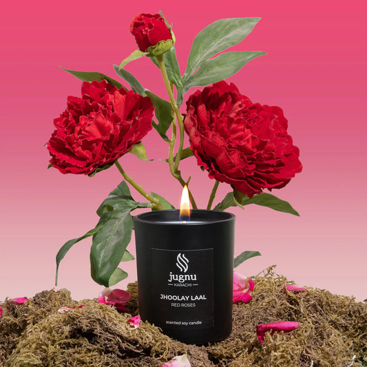 Jhoolay Laal (Red Roses) - Scented Soy Candle