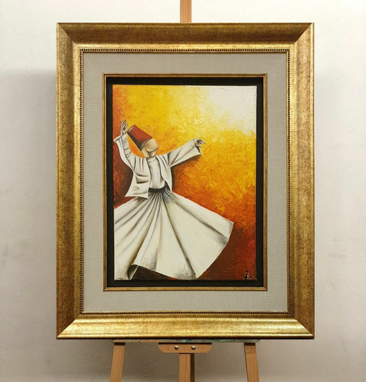 Abstract Textured - Whirling Dervish - Canvases By Zainab