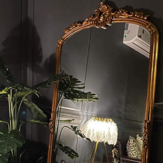 Antique French Vintage Standing Mirror-Kollekt