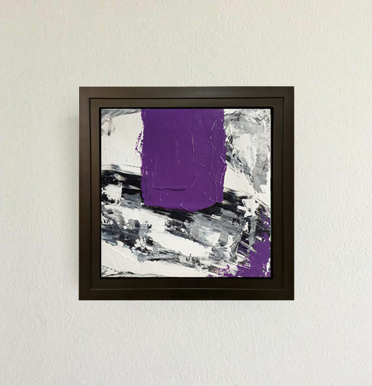 Abstract Textured Purple - Canvases By Zainab